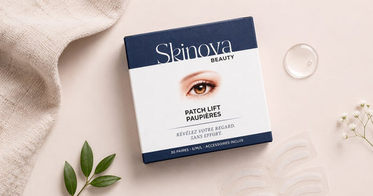 Patchs lift paupières Skinova, soin contour des yeux effet liftant